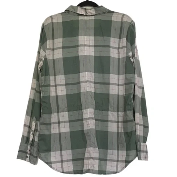The North Face Plaid Nylon Casual Button Down Shirt Jacket - Picture 2 of 11